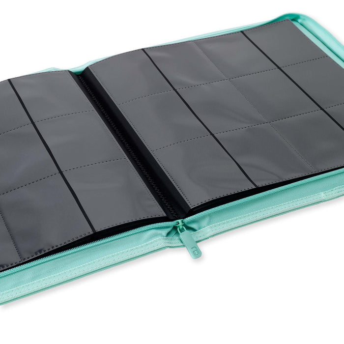 12-Pocket Exo-Tec® Zip Binder Mint Green