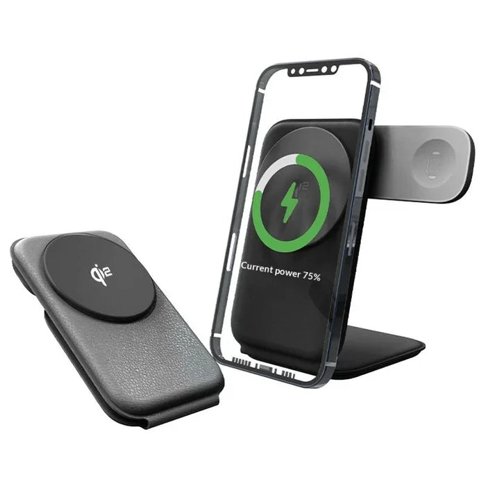 15W 3-in-1 Magnetic Folding Wireless Charger