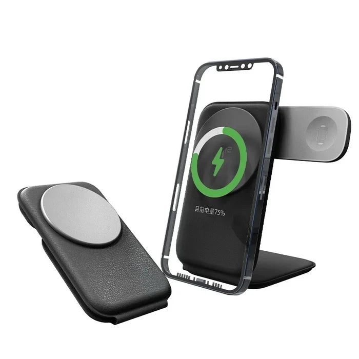 15W 3-in-1 Magnetic Folding Wireless Charger