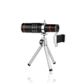 18X Zoom Smartphone Camera Lens with Tripod Clip For iPhones, Samsungs, Pixels, LG, and Oneplus: black, silver clip-on smartp