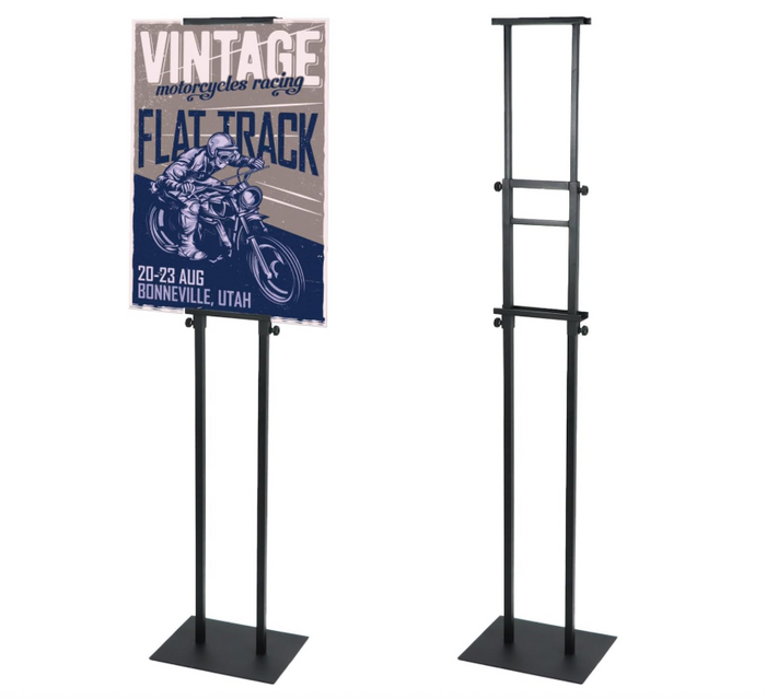 2Pack Poster Stand Double Sided Adjustable Sign Holder 83" Menu Display Stand-90