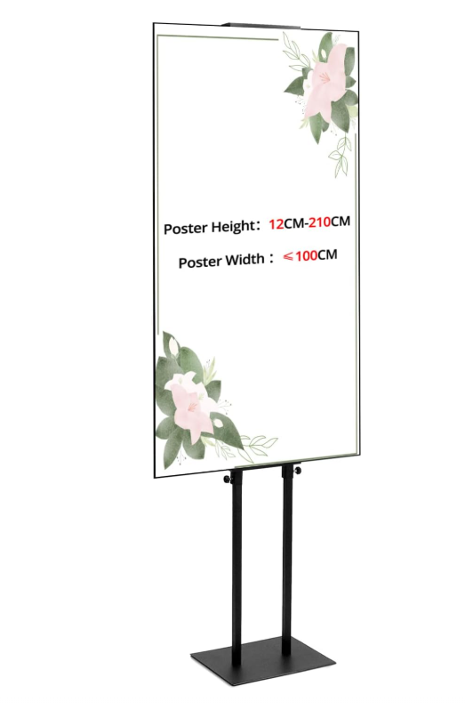 2Pack Poster Stand Double Sided Adjustable Sign Holder 83" Menu Display Stand-90