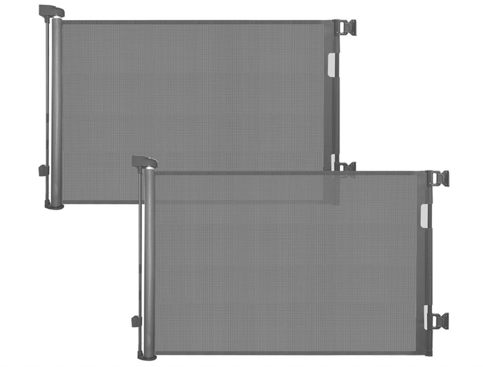 2 pcs Retractable Mesh Safety Baby Gate 86cm Tall, Expands to 140cm Wide-44