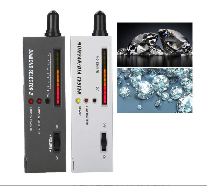 2 Pcs Diamond Tester Pen Portable Gold Tester Jewelry Moissanite Detector LED