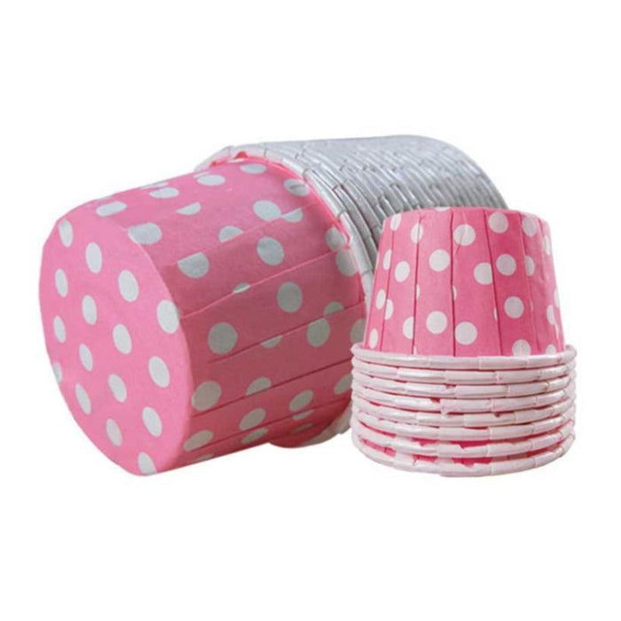 200 Pieces of Heat-Resistant Wholesale Cake Baking Cups: pink, white cupcakes, cute, colorful style