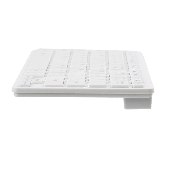 2.4Ghz Wireless Gaming Keyboard and Mouse Bundle: white, light gray wireless keyboard and mouse set with USB receiver, minima