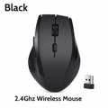 2.4GHZ Wireless Mouse - Enhanced Connectivity for Effortless Navigation Black
