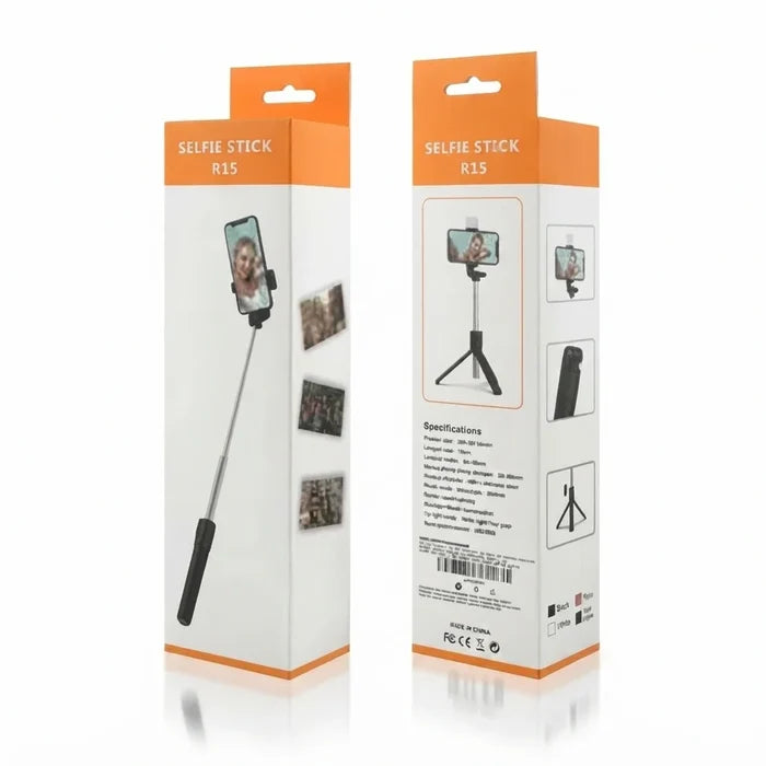 3-in-1 Selfie Stick Tripod with Remote — Foldable & Extendable
