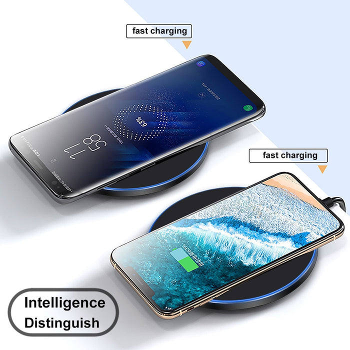 30W Dragon W9 Wireless Charger: copper gold, black wireless charging coil component graphic, technical product infographic st