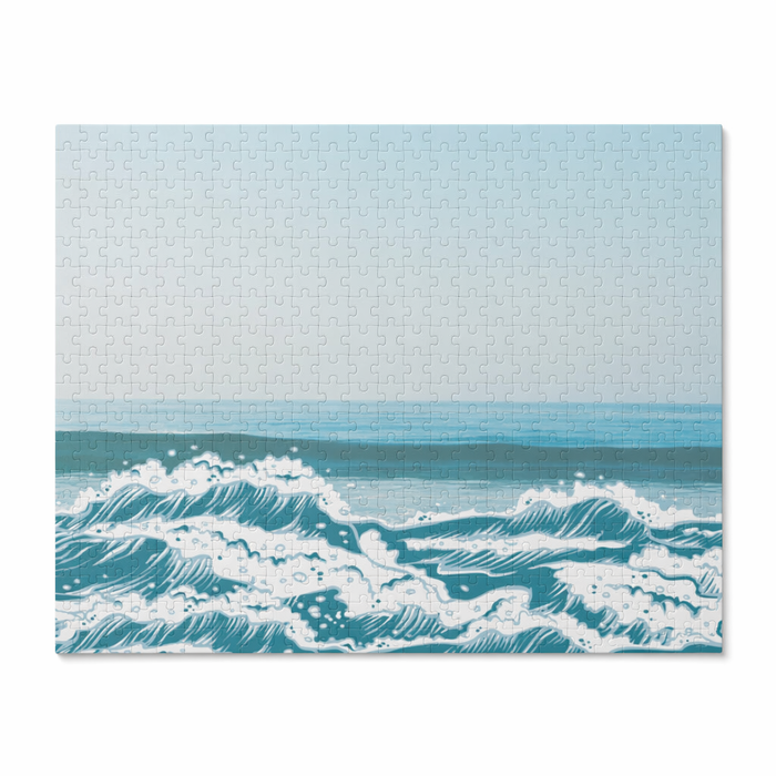 500-Piece Ocean Waves Puzzle for Beach Enthusiasts Default