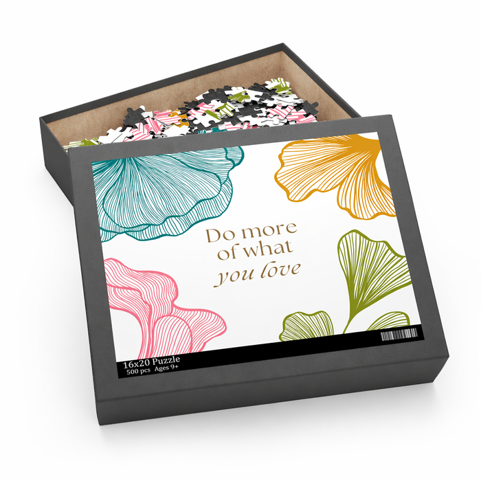500-Piece Puzzle: Follow Your Passion with a Floral Twist Default
