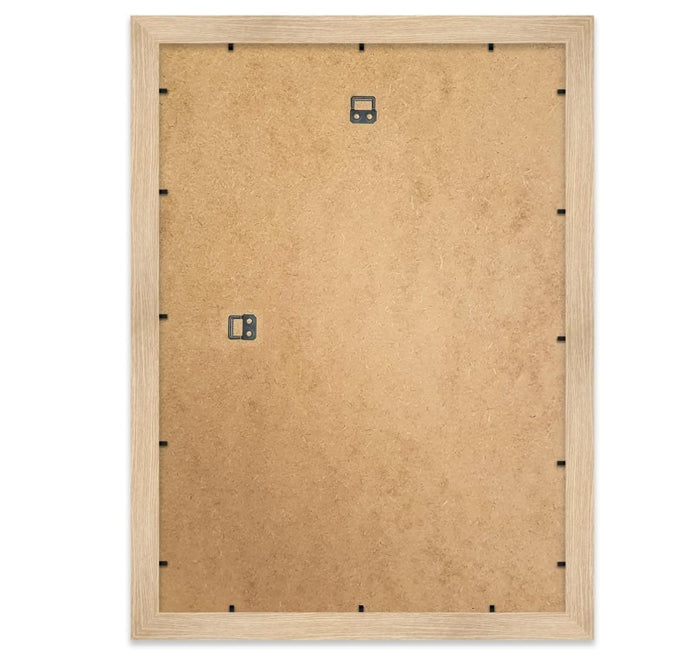 A2 A3 Picture Frames 2 Pack Oak Effect Wide Frame Wall Mount Display Wood -156