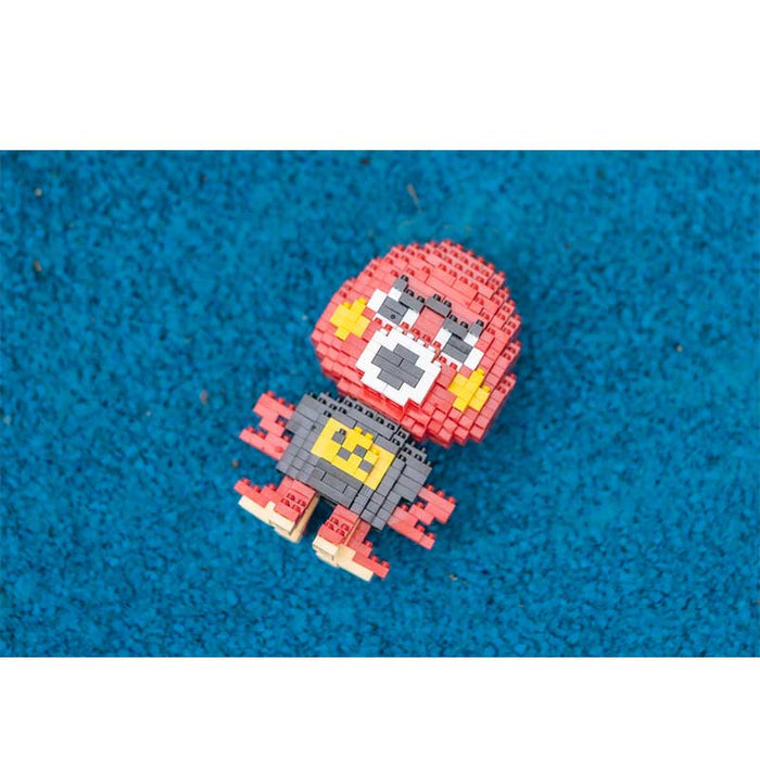ACNH Building Blocks Miniature Toy Gift: yellow, blue cartoon animal character resembling a rabbit, pixel art, cartoon style