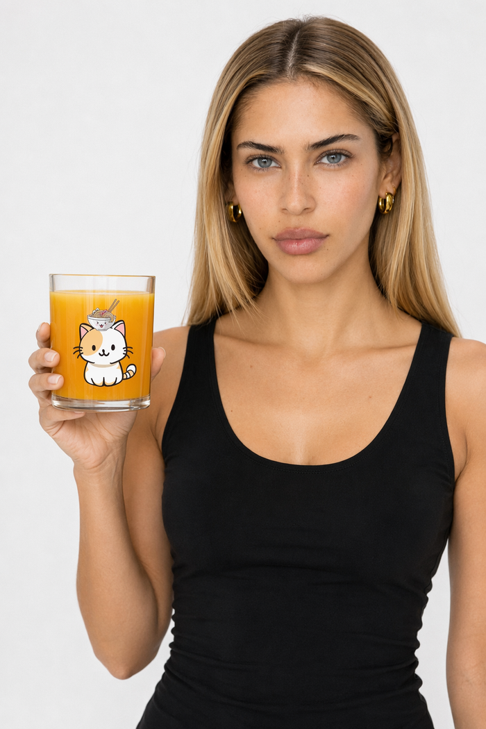 Adorable Foodie Cat Mug Set (2 Pcs) Default