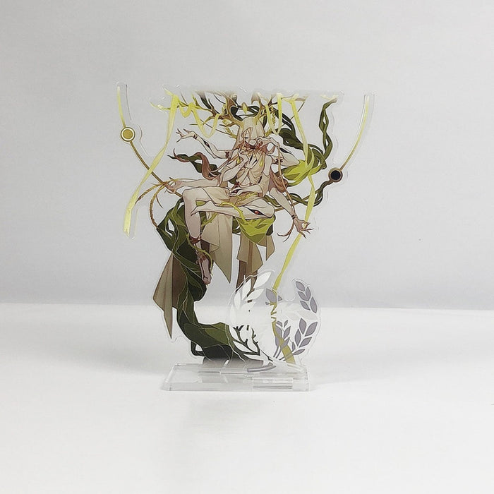 Aeon Honkai Star Rail Acrylic Standee: white, green anime-style character with botanical/vine theme, anime, fantasy, botanica