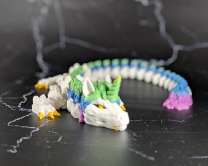 Alicorn Dragon Rainbow Facing Forward