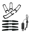 Alpha Z PRO Ninja Dragon Spare Parts: black, dark gray quadcopter drone, modern consumer drone style