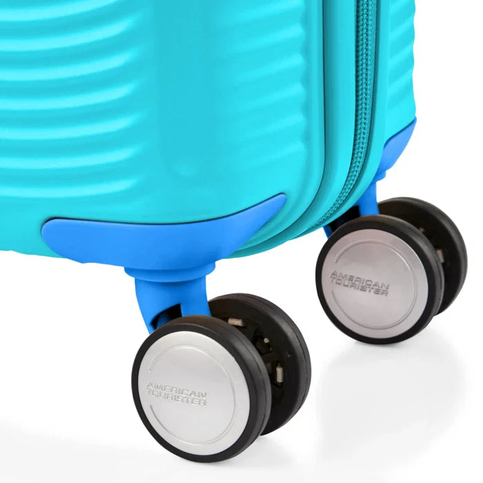 American Tourister Little Curio 47 cm Carry-On Kids Spinner Suitcase - Teal / Blue