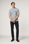 Angle Shaped Men's Tee: A Unique Twist to Your Style Light Blue