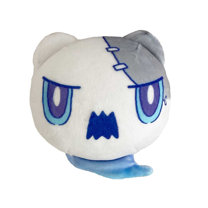 Angry Wubbaboo Plush Keychain, Trailblazers' Companion: white, gray cartoon character, kawaii cartoon style