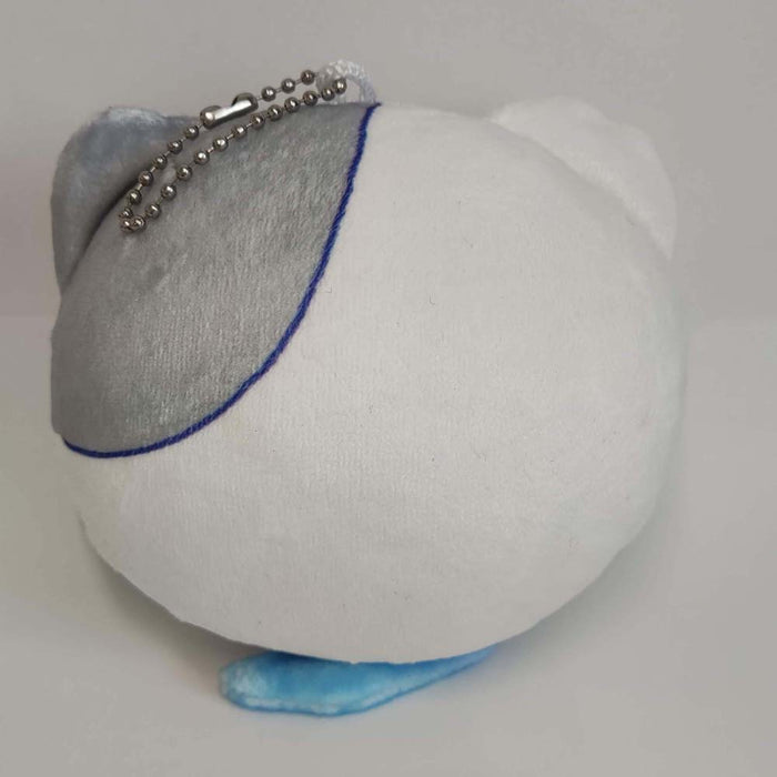 Angry Wubbaboo Plush Keychain, Trailblazers' Companion: white, gray cartoon character, kawaii cartoon style