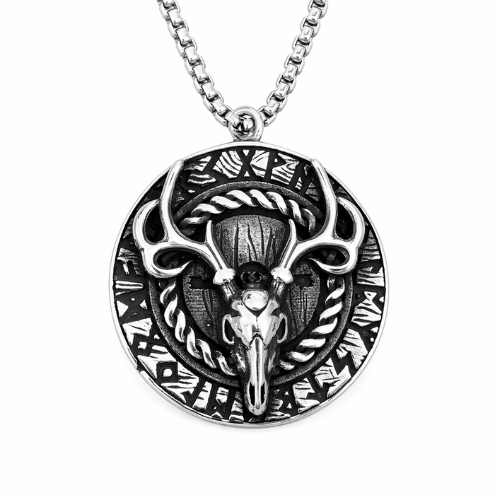 Antler Pendant Necklace with a Bold and Unique Design Default