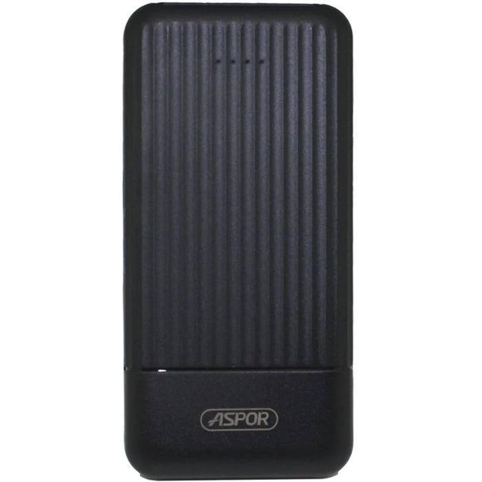 Aspor A323 power bank 10000mAh dual USB LED display compact design buy online Pakistan