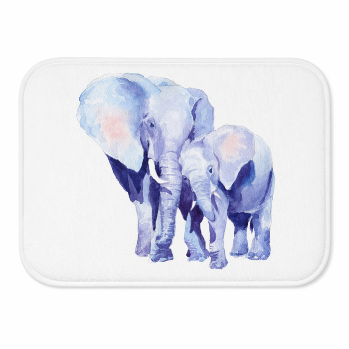 Auspicious Elephant Bath Mat for Mother and Baby Home Decor Default