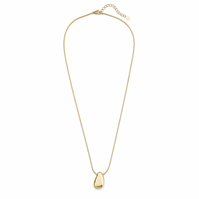 Bean Pendant Necklace for Women Gold