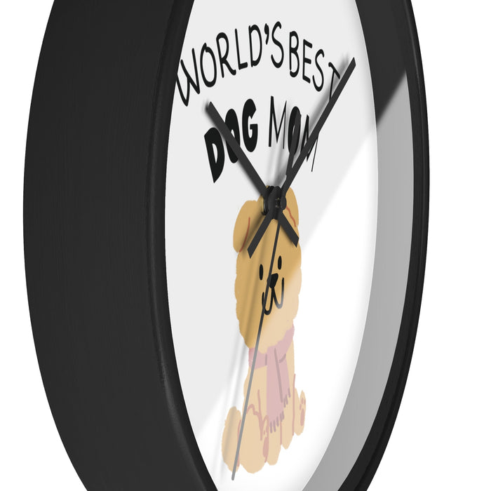 Best Wall Clock for Dog Lovers: black, white cartoon dog