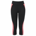 Bicolor Yoga Capris Red