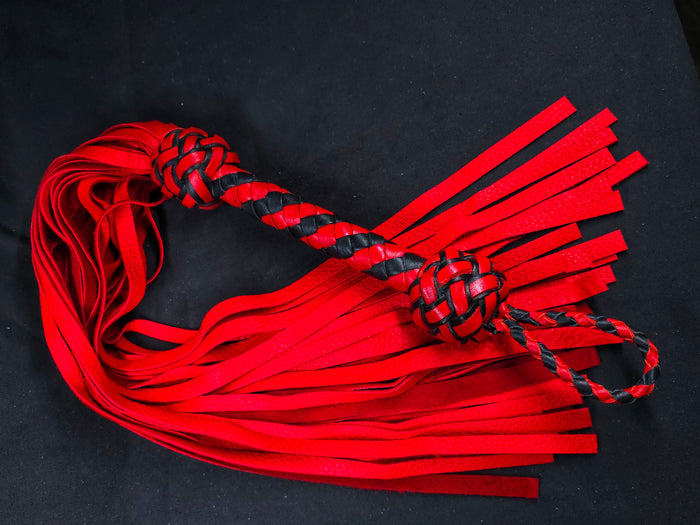 Black and Red Deer Flogger- Made to Order