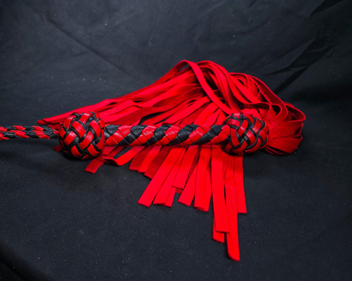Black and Red Deer Flogger- Made to Order