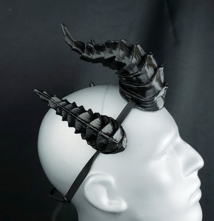 Black Demon Horn Set- made to order
