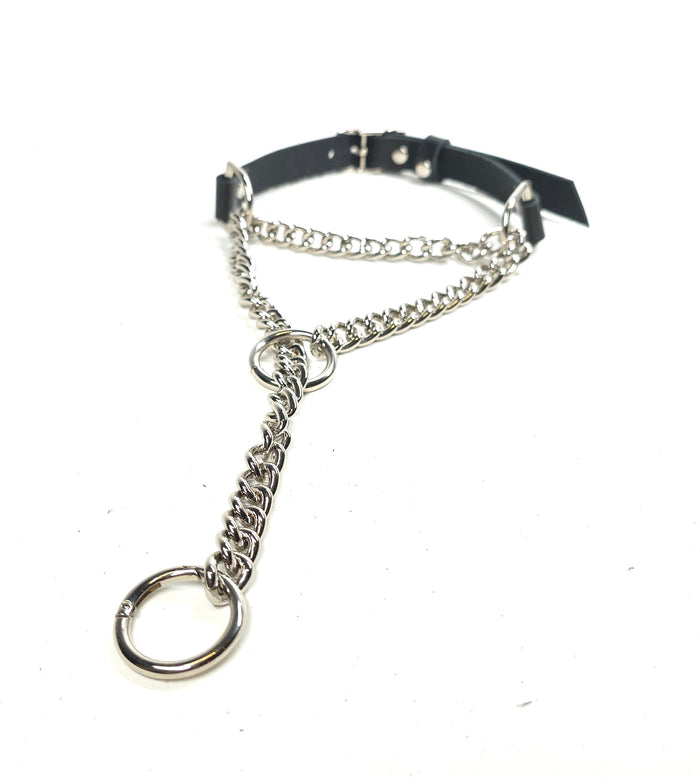 Black Martingale Collar and Cuffs- Made to Order