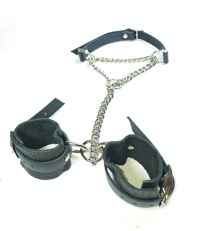 Black Martingale Collar and Cuffs- Made to Order
