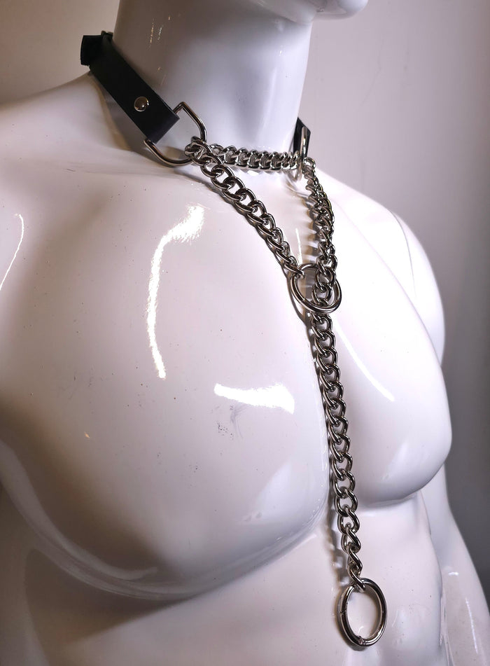 Black Martingale Collar and Cuffs- Made to Order