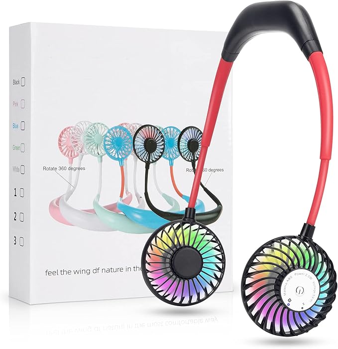 Portable sports neck fan bladeless hands free wearable cooling Pakistan Raza Gadgets