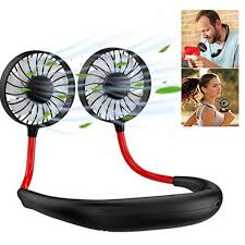 Portable sports neck fan 3 speed settings adjustable arms Pakistan Raza Gadgets