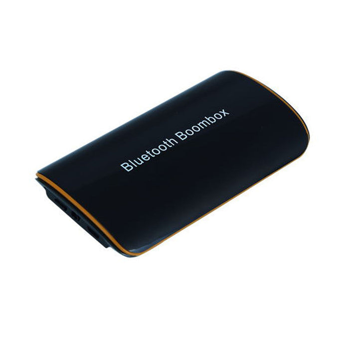 Bluetooth Speaker with Aux Adapter for Wired Headphones: black, yellow Bluetooth boombox speaker, minimal style