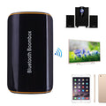 Bluetooth Speaker with Aux Adapter for Wired Headphones: black, yellow Bluetooth boombox speaker, minimal style