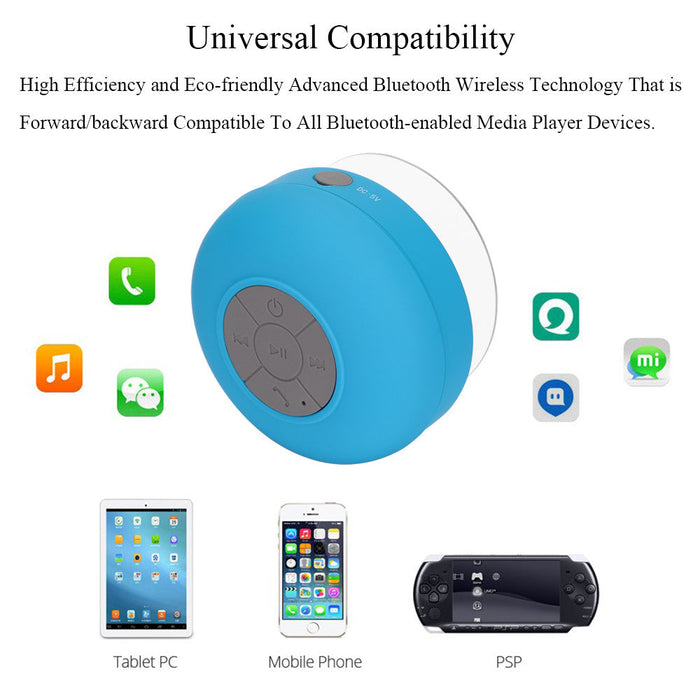 Bluetooth Speakers with Waterproof Capability and Microphone: bright blue, dark blue portable speaker, minimal modern style