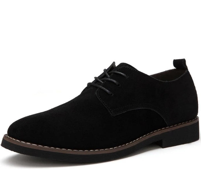 Breathable Lace-up Oxford Shoes for Men's Everyday Wear: black, dark brown lace-up dress shoe, minimal classic style