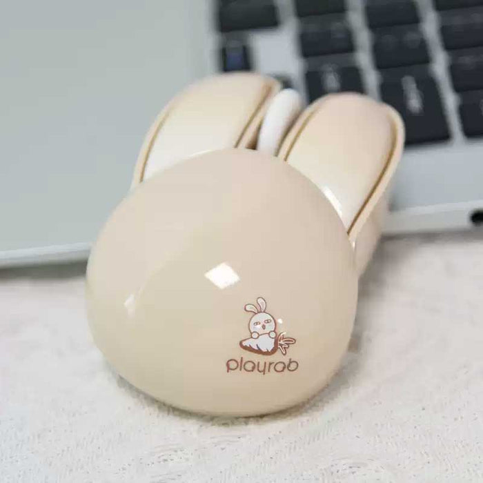 Bunny Ears Wireless Mouse by Mofii: pastel pink, white bunny/rabbit, kawaii style