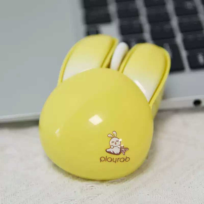 Bunny Ears Wireless Mouse by Mofii: pastel pink, white bunny/rabbit, kawaii style