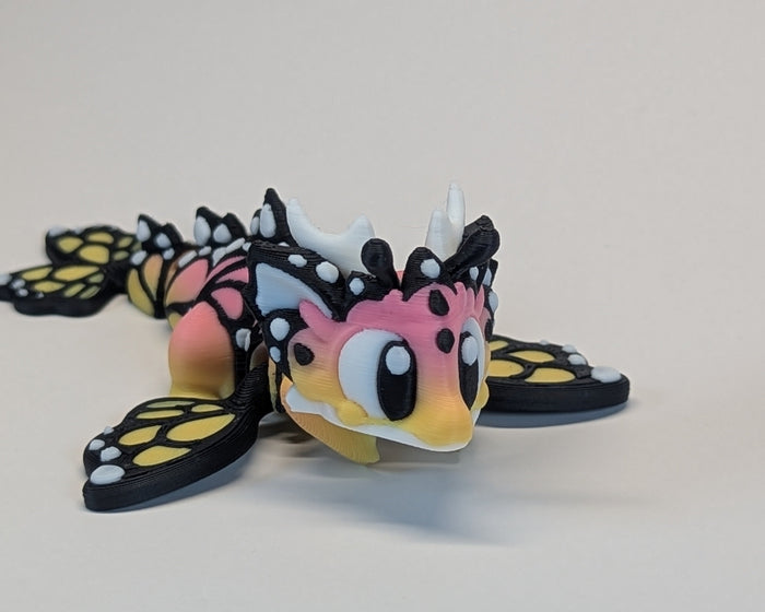 Butterfly Dragon Cute Critter  Looking Right