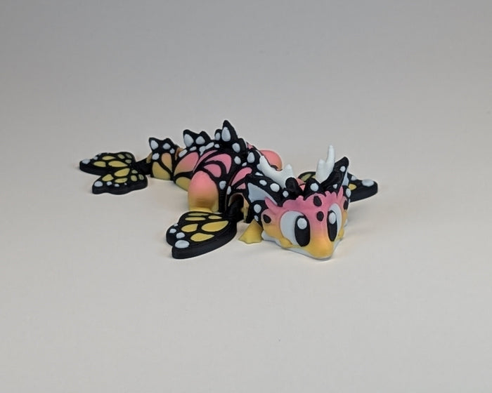Butterfly Dragon Cute Critter Laying Down