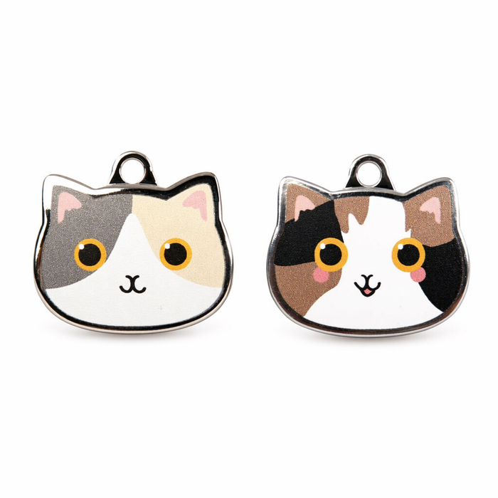 Calico Cat ID Tags with Engraving Default
