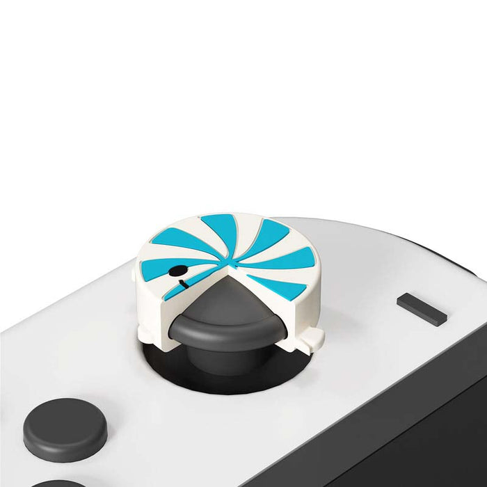 Candy-themed Switch OLED Joystick Caps: white, black game controller covers or decorative controller accessories, cute cartoo