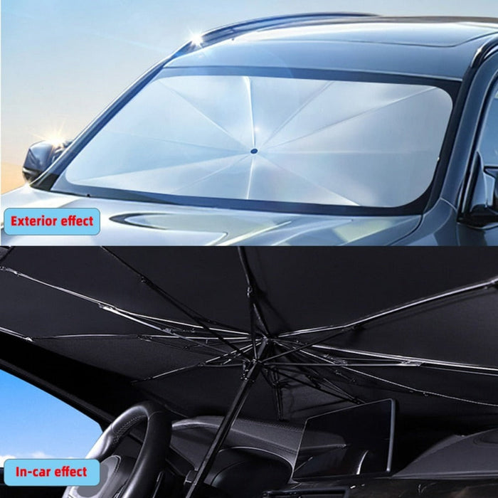 Car Sunshade Portable Shield: black, dark gray car windshield sunshade, minimal automotive accessory style